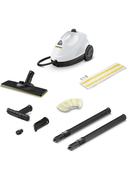 Sc 2 Easyfix 1500W Buharlı Temizlik Makinesi – Zemin ve Yüzey Seti, Sarı, Ev ve Ofis Için Hijyenik Temizlik