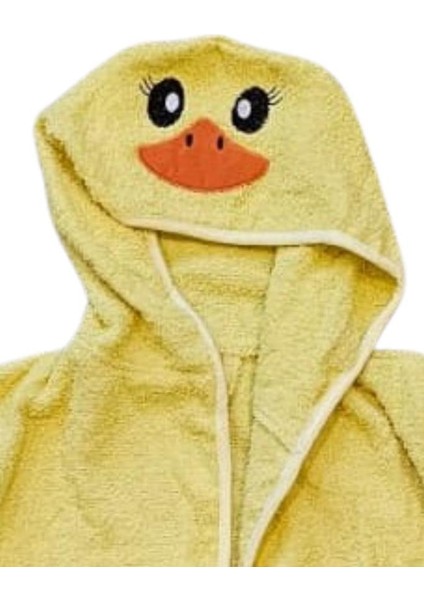 Tavşan Kulaklı Kız Erkek Çocuk Bornozu Lupi Sarı indirimleri