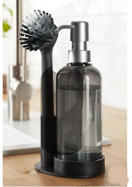 Renkli Silikon Fırçalı Sıvı Sabunluk ve Temizlik Seti fiyatları