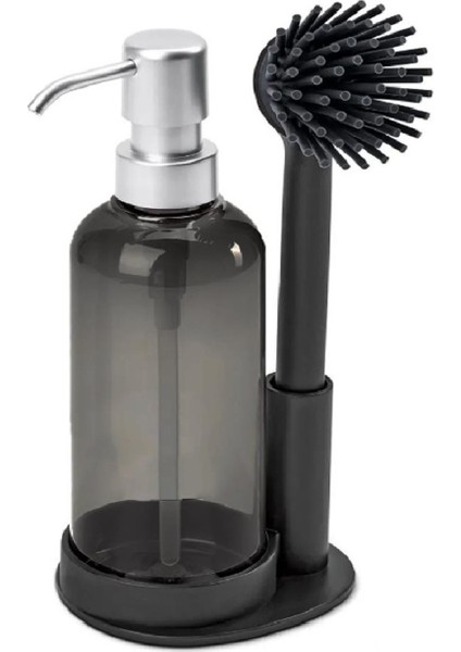 Renkli Silikon Fırçalı Sıvı Sabunluk ve Temizlik Seti modelleri