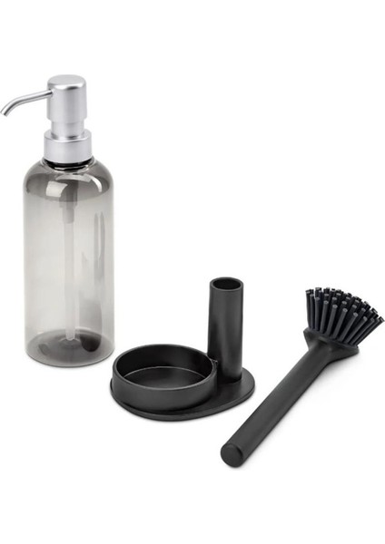 Renkli Silikon Fırçalı Sıvı Sabunluk ve Temizlik Seti fırsatları