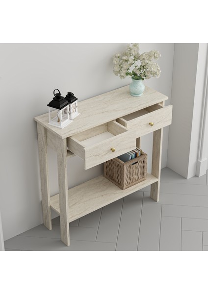 Çift Çekmeceli Dresuar Traverten fiyatları