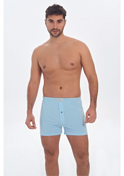 Erkek Pamuklu Önden Düğmeli Klasik Bokser