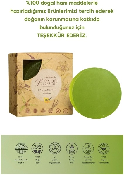 F. Sarp Katı Şampuan indirimleri