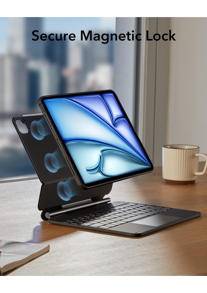 iPad Air 11 (M2/m3) Rebound 360 Manyetik Klavyeli Kılıf Siyah fiyatları