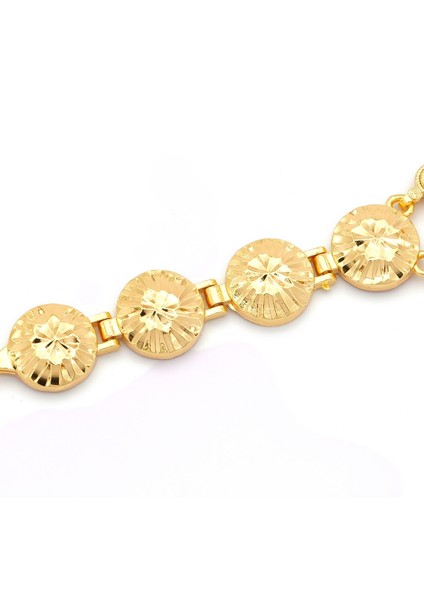 altın kaplama desenli çeyrek altınlı bileklik blk-1197 modelleri