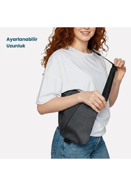 Hırsızlık Önleyici Seyahat Omuz Çantası Su Geçirmez Kesilmez Gizli Bölme Ayarlanabilir Günlük Unisex