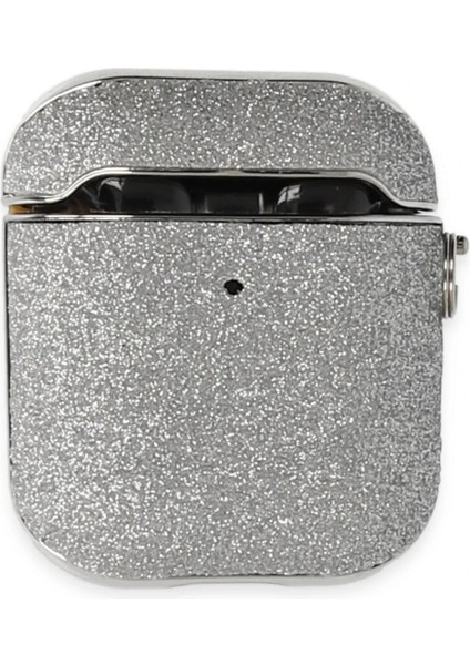 Airpods 2 (2.nesil) Spell Simli Kılıf - Gümüş modelleri