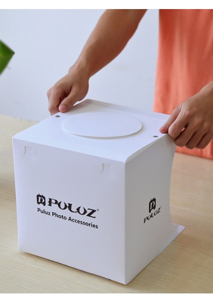Puluz 2 Adet LED Şerit Işıklı 23X24CM 6 Fonlu Fotograf Ürün Çekim Çadırı Kutusu Light Box fırsatları