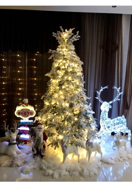 1 Adet Ithal Lüks Karlı Yılbaşı Ağacı 230 cm modelleri