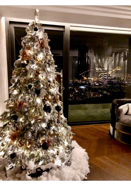 1 Adet Ithal Lüks Karlı Yılbaşı Ağacı 230 cm fırsatları