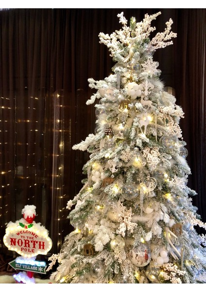 1 Adet Ithal Lüks Karlı Yılbaşı Ağacı 230 cm indirimleri