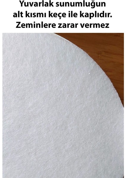 Sevimli Ayıcık Desenli Yuvarlak Tepsi, Sunumluk, Vazo ve Banyo Aksesuar Seti