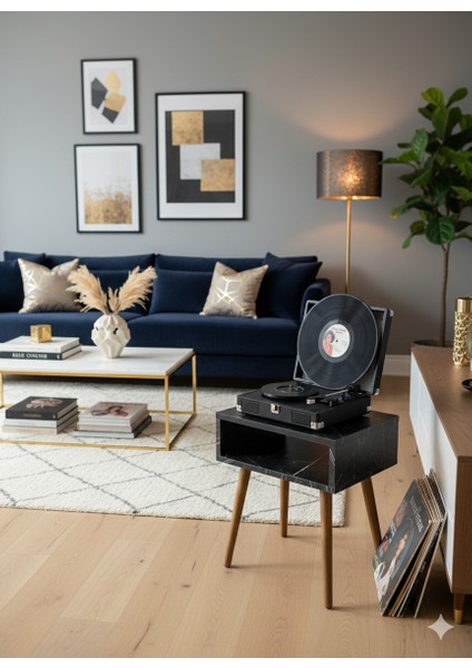 Nostaljik Pikap Seti ve Ahşap Sehpası | Karışık Parça Plak Hediye | "geçmişten Gelen Ses" fırsatları