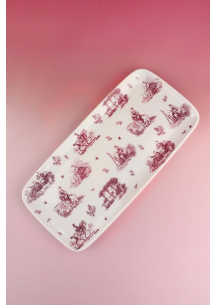 Pembe Royal Porselen Sunum Tabağı/tepsisi fiyatları