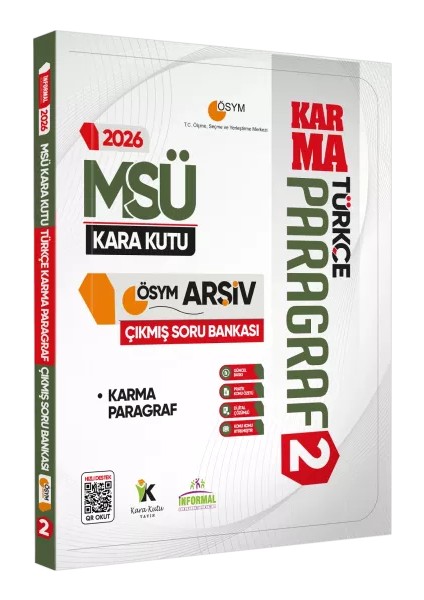 2026 Msü Kara Kutu Paragraf ve Problemler Ösym Çıkmış Soru Bankası 2li Set Konu Özetli Çözümlü fiyatları