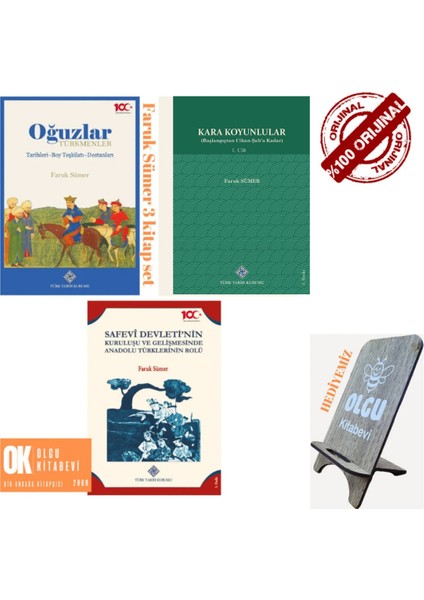 Kara Koyunlular - Oğuzlar - Safevi Devleti'nin Kuruluşu / 3 Kitap - Faruk Sümer Telefon Tutucu Hediye