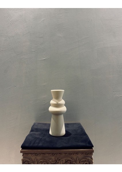 Modern Tasarım Seramik Vazo – 31X12 cm Dekoratif Obje Ev Dekorasyonu