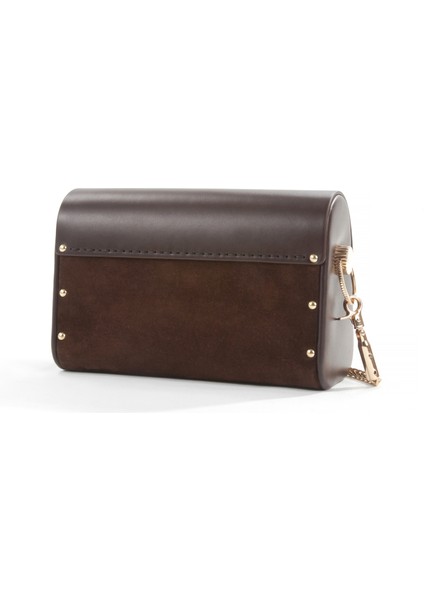 Liora Kahverengi Süet Çapraz Zincir Askılı Günlük Abiye Gerçek Deri Kadın El ve Omuz Çantası fırsatları