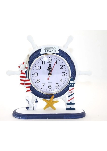 Buğz Ahşap Marin Dümenli Saat ALK2453