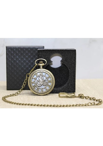 Buğz Özel Kutulu Antik Köstekli Saat ALK4666