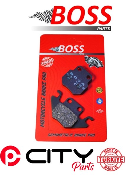 Rks Des 125 2023-2024 Arka Fren Balatası Boss Sinterli CT1165