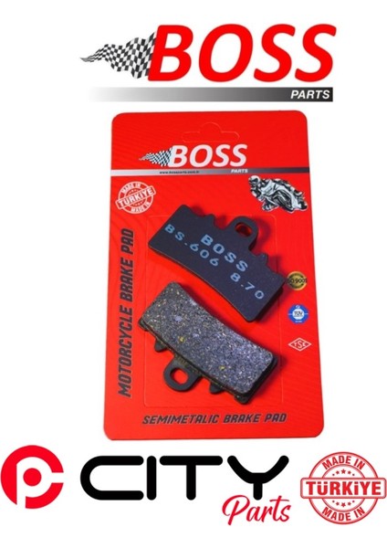 Husquvarna Svartpılen 401 2018-2024 Ön Fren Balatası Boss Sinterli CT1040