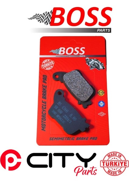 Honda Cbr Rr 600 2007-2018 Arka Fren Balatası Boss Sinterli CT1244 fiyatları