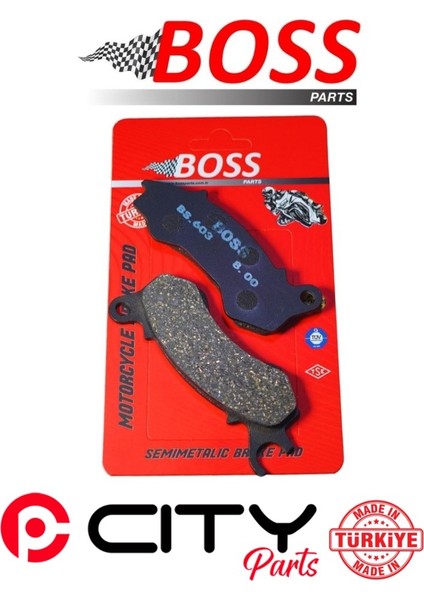 Kuba Brilliant 125 2022-2024 Ön Fren Balatası Boss Sinterli CT1054