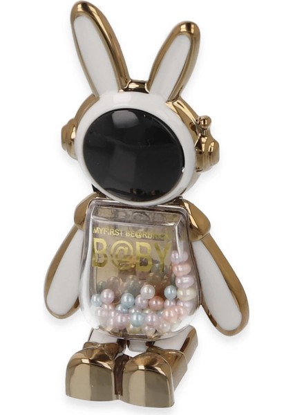 Buğz Astro Stand Tavşan Astronot - Beyaz