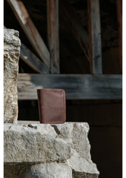 Deri Dikey Klasik Erkek Cüzdan - Hakiki Dana Derisi - El Işçiliği fiyatları