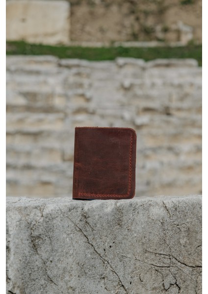 Deri Dikey Klasik Erkek Cüzdan - Hakiki Dana Derisi - El Işçiliği modelleri