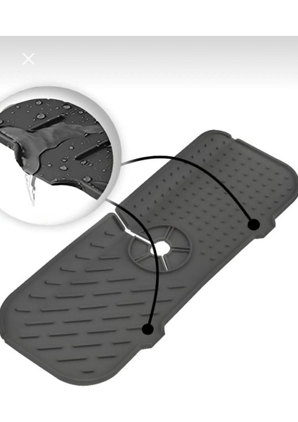 Elastik Musluk Mat Su Tutucu Düzenleyici Silikon Kaydırmaz Mutfak Banyo Lavabo Tezgah Üstü Matı modelleri