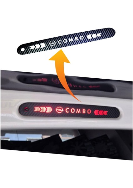 Opel Combo Karbon Arka Fren Stop Lambası Sticker 2019-2025 fiyatları