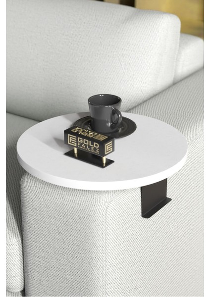 Yan Sehpa Ayarlanabilir Tepsi Dekoratif Modern Tepsi BEYAZ modelleri