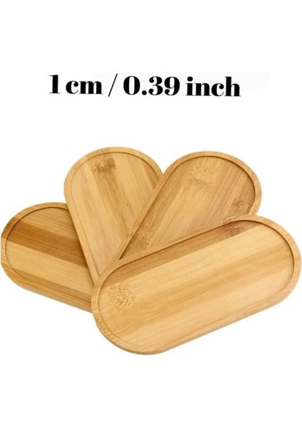 Bambu Oval Sunum ve Servis Tepsisi Yağdanlık Altlığı, Mutfak ve Banyo 1 Adet modelleri