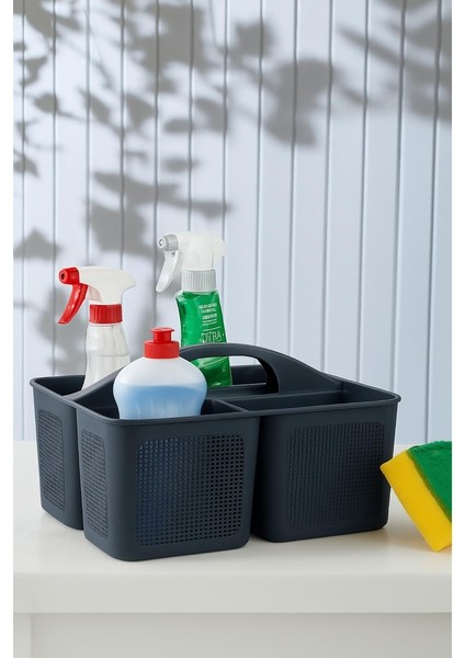 Füme Renkli Çok Bölmeli Deterjanlık Organizer, Pratik ve Şık Tasarım fiyatları