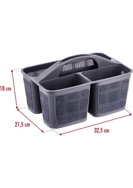 Füme Renkli Çok Bölmeli Deterjanlık Organizer, Pratik ve Şık Tasarım modelleri