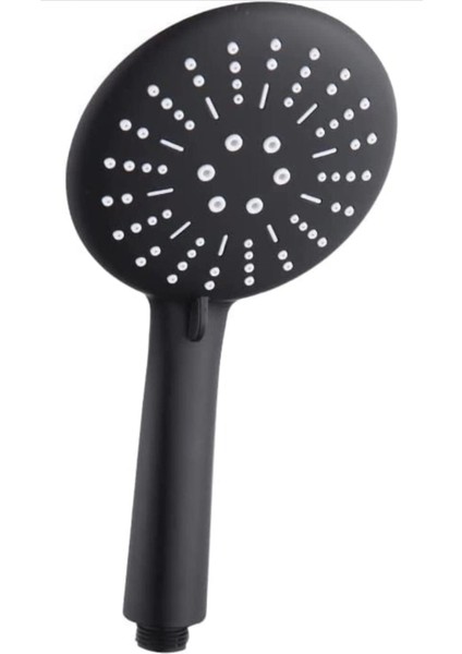 3 Fonksiyonlu Siyah Yüksek Basınçlı El Duşu, Dayanıklı ve Şık Tasarım