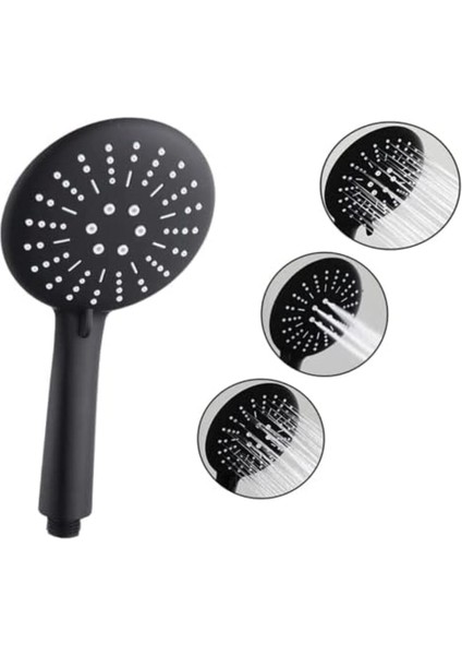 3 Fonksiyonlu Siyah Yüksek Basınçlı El Duşu, Dayanıklı ve Şık Tasarım modelleri