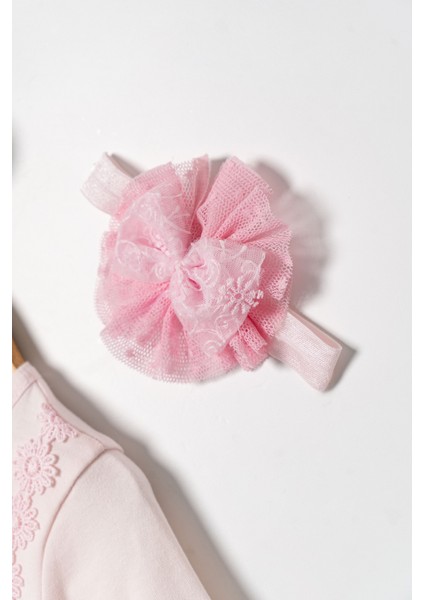 Kız Bebek Mevlütlük Elbise Dantelli Bandanalı ELB1071 fiyatları