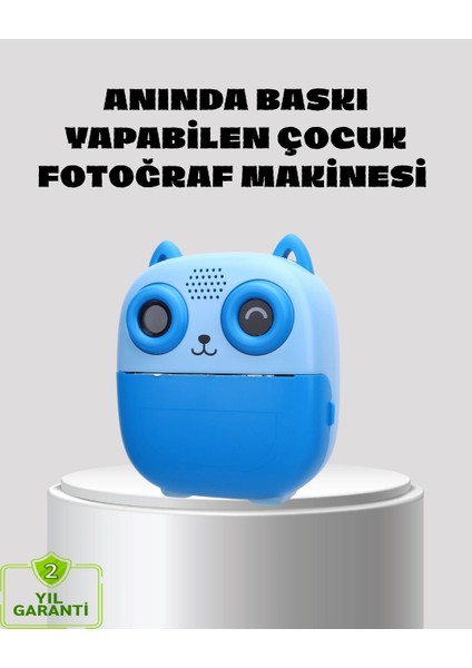 Buğz Anında Baskı Özellikli Çocuk Kamerası 48MP 1080P Çift Lens 32GB Destekli