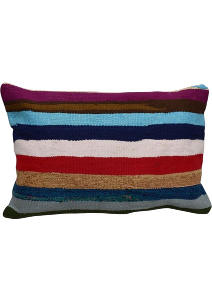 Yeni El Dokuma Dekoratif Kilim Kırlent Yastık Kılıfı 6676