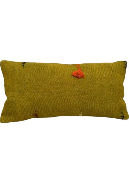 Yeni El Dokuma Dekoratif Lumbar Kilim Kırlent Yastık Kılıfı 6655