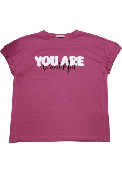 You Are Wonderful Baskılı Kız T-Shırt