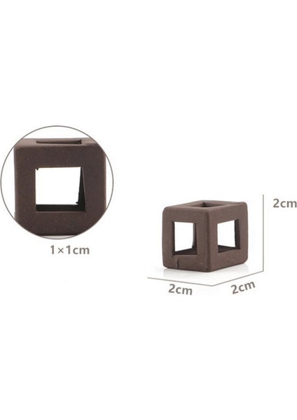 Lzrdwzrd Karides Seramik Küp Kalın 2x2 cm