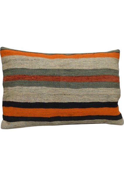Yeni El Dokuma Dekoratif Kilim Kırlent Yastık Kılıfı 6665