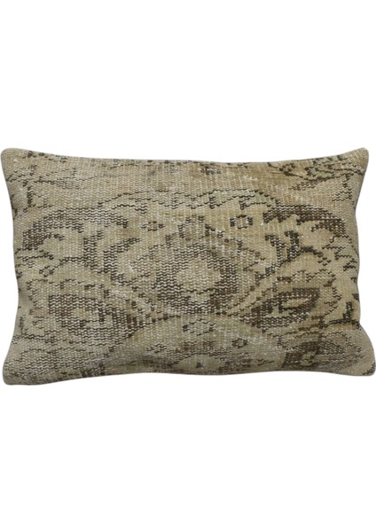 Vintage El Dokuma Dekoratif Halı Kırlent Yastık Kılıfı 6666