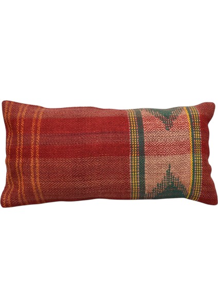 Yeni El Dokuma Dekoratif Lumbar Kilim Kırlent Yastık Kılıfı 6658