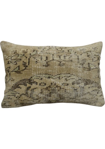 Vintage El Dokuma Dekoratif Halı Kırlent Yastık Kılıfı 6681